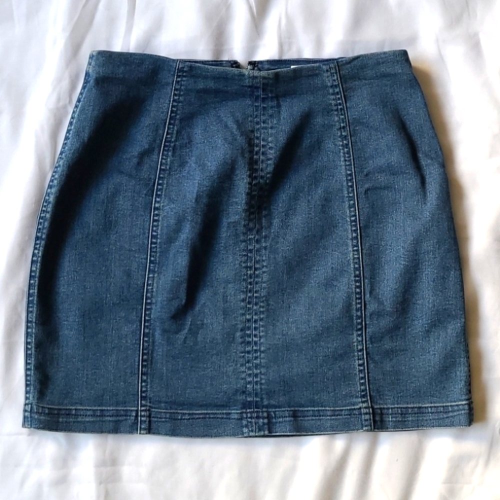 Honey Belle Blue Denim Mini Skirt szM [1022]